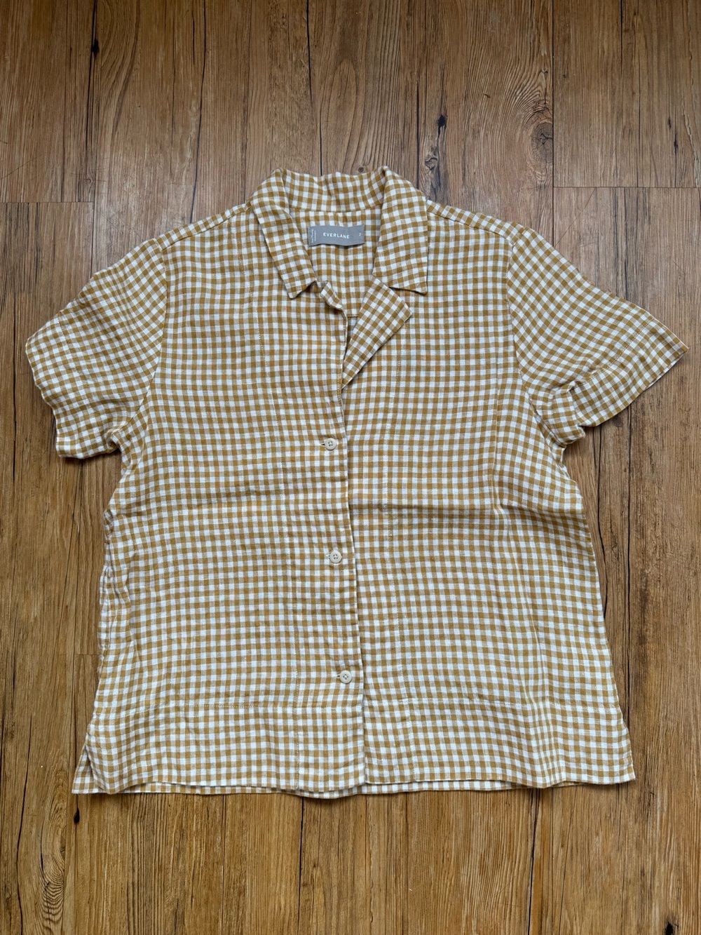 Everlane Gingham Linen Shirt